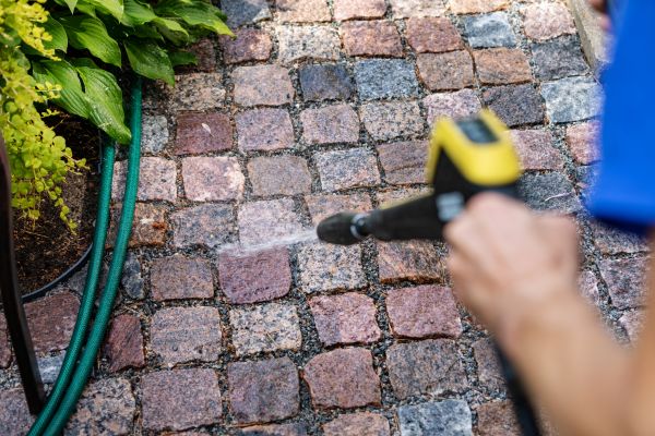 Paver Sidewalk Cleaning in Naples
