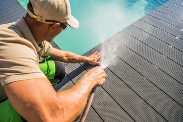 Pool Area Power Washing in Naples